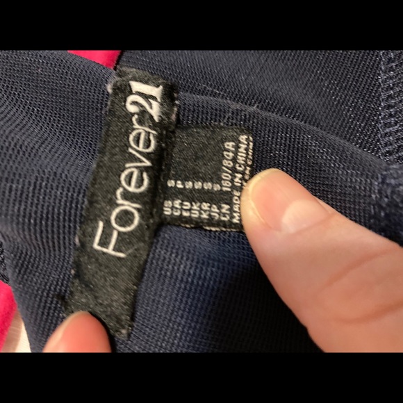 Navy blue peplum top - Picture 5 of 5